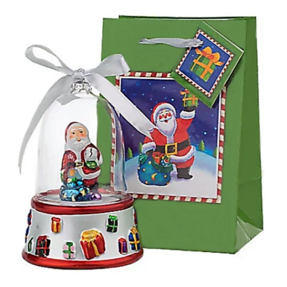 MR. CHRISTMAS VINTAGE SET OF 6 MUSICAL HAND PAINTED DOME BELL ORNAMENTS QVC NWT - Picture 7 of 13